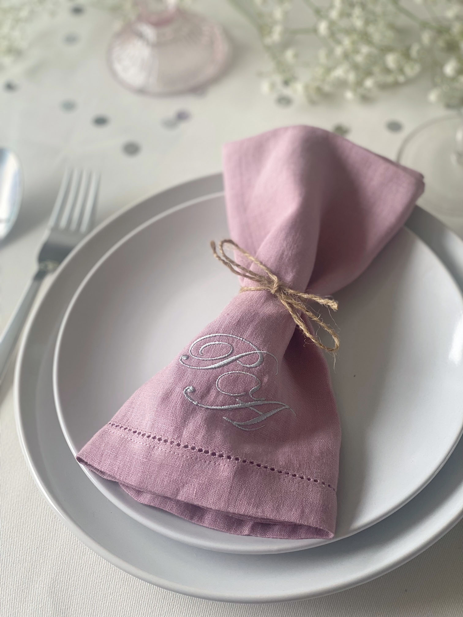 mauve napkin mauve napkin