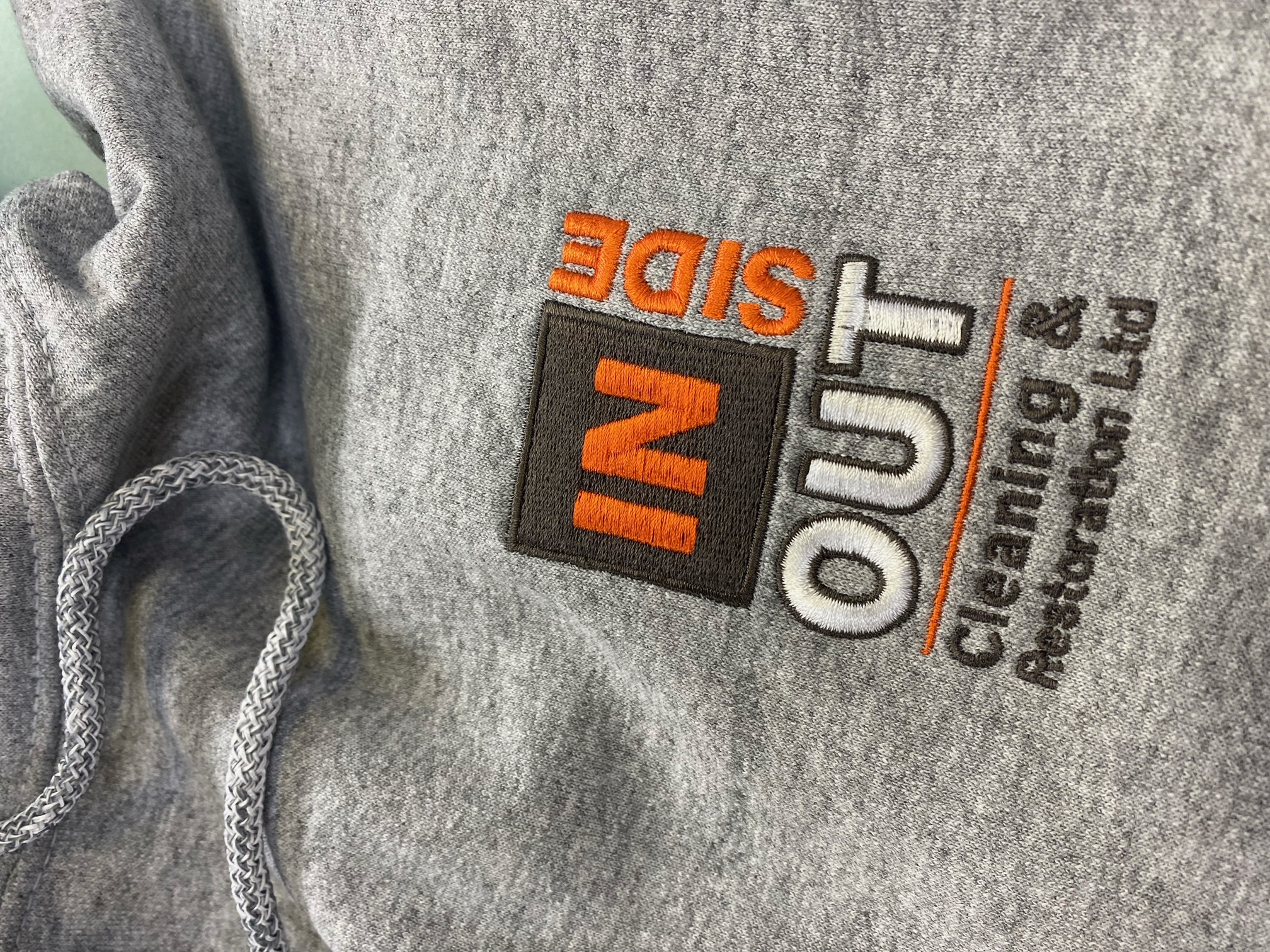 Embroidered Hoodie with Business Logo embroidered hoodie