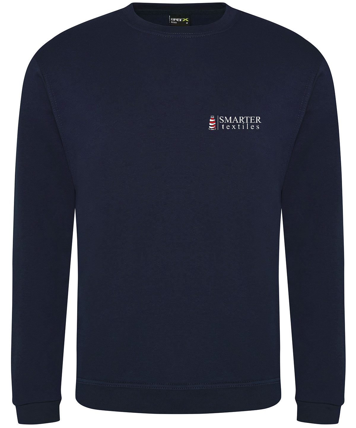 Navy sweatshirt embroidered or printed with your logo printed sweatshirt